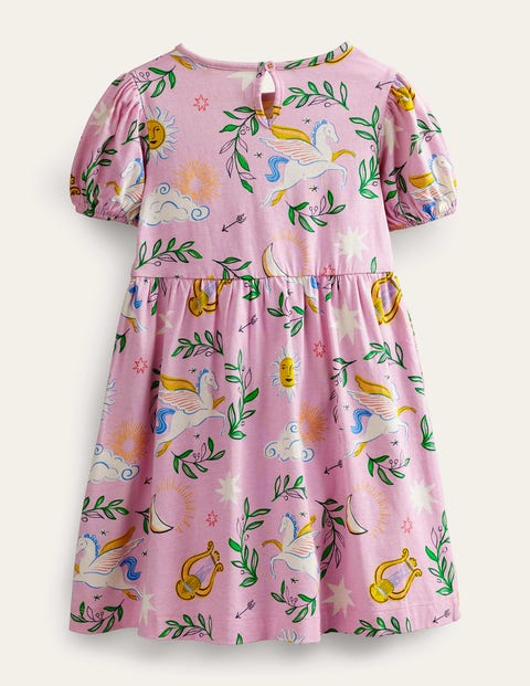 Puff Sleeve Dress - Winsome Pink Greek Toile | Boden US