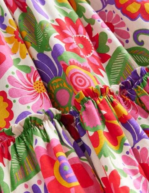 Printed Jersey Midi Skirt - Multi Festival Floral | Boden EU