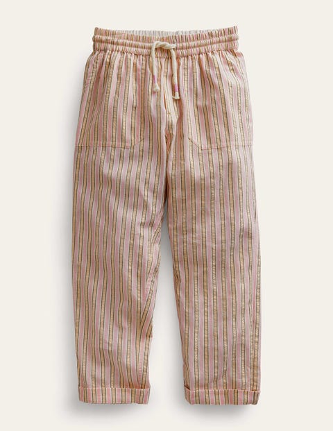 Stripe Pull on Trousers Multicouloured Girls Boden