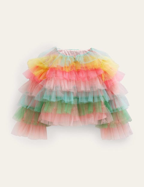 MultiColoured Tulle Denim Jacket