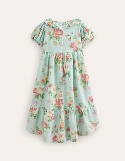 Dip Hem Ruffle Dress - Multi Vintage Floral | Boden UK