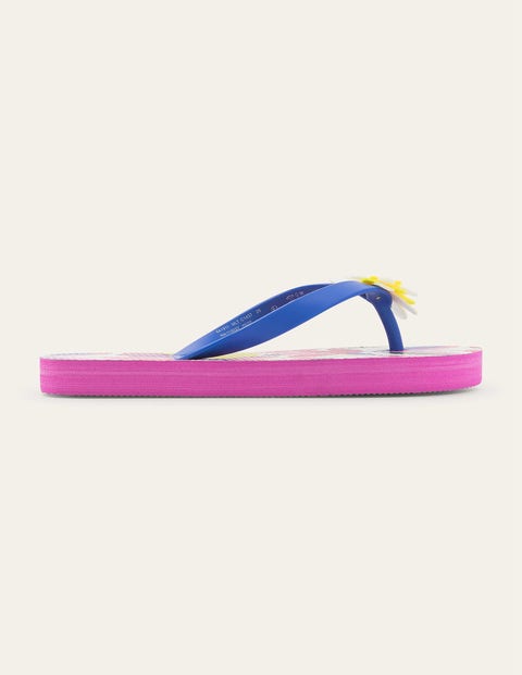 Flip Flops (Girls) - Multi Floral | Boden UK