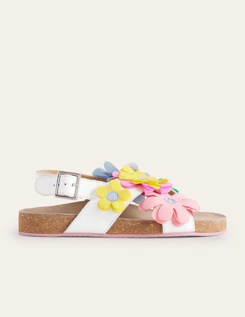 Crossover Sandals White Girls Boden