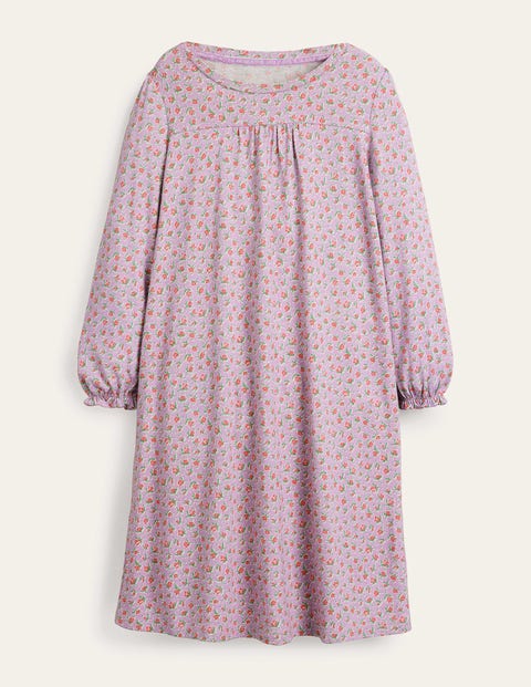 Printed Long-sleeved Nightie Multicouloured Christmas Boden