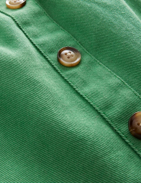 Denim Button Through Skirt - Mountain Green | Boden UK