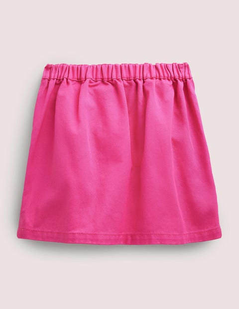 Denim Button Through Skirt - Tickled Pink | Boden US