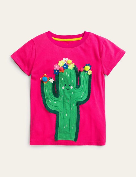 Flutter T-Shirt - Tutti Fruity Pink Cactus | Boden UK