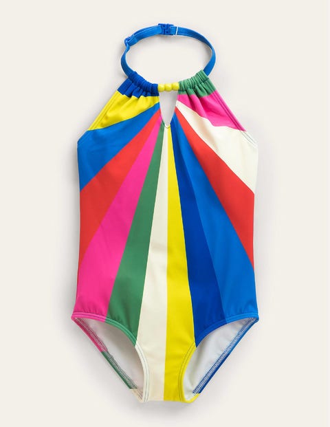 Halterneck Swimsuit Multi Girls Boden