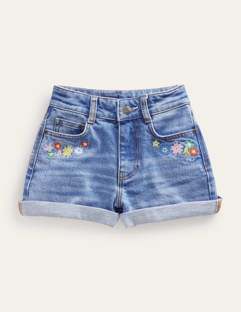 Share 134+ flower shorts denim latest