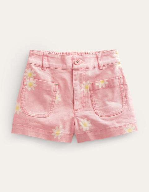 Patch Pocket Shorts Pink Girls Boden