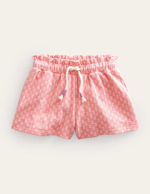 Ruffle Waist Sweat Shorts Pink Girls Boden