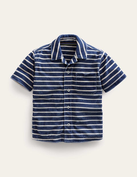 Towelling Shirt Natural Boys Boden