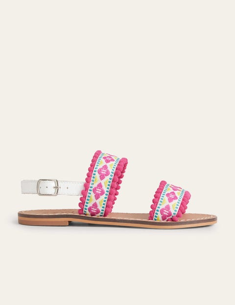 Embroidered Sandals Multi Girls Boden