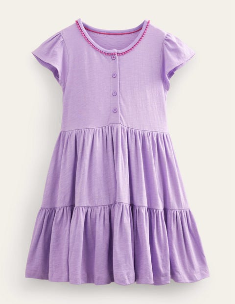 Jersey Twirly Dress Purple Girls Boden