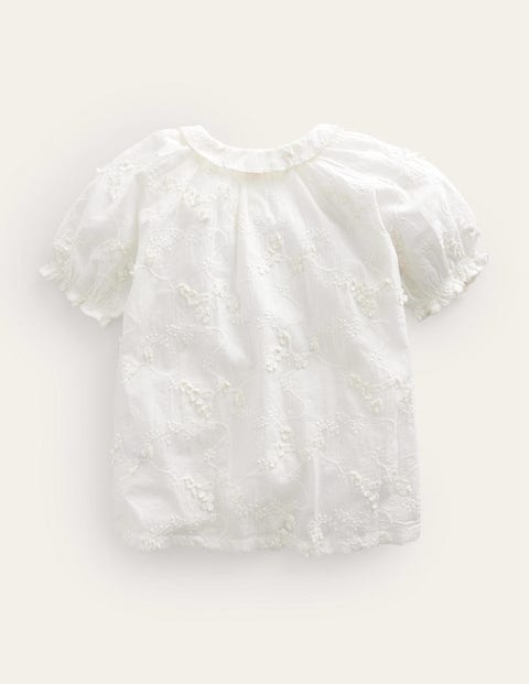 Short Puff Sleeve Top - Ivory | Boden US