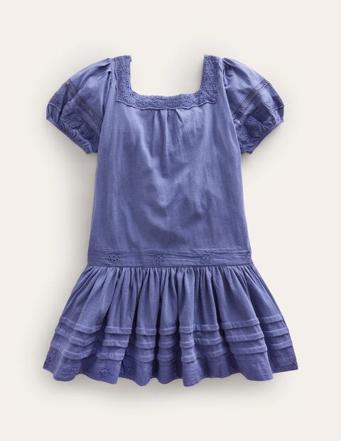 Drop Waist Dress Blue Girls Boden