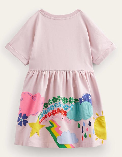Short Skipper Fille Mini Boden Bleu Marine Motif Poisson – Jersey Léger été