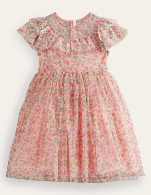 Frilly Tulle Dress Pink Girls Boden