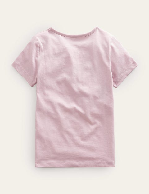 T-Shirt mit gemaltem Motiv - Französisches Rosa, Limonade | Boden DE