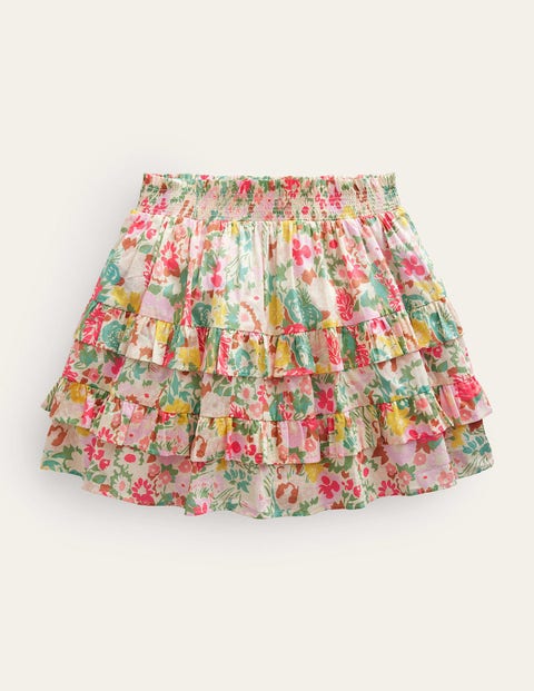 Ruffle Mini Skort Multicouloured Girls Boden