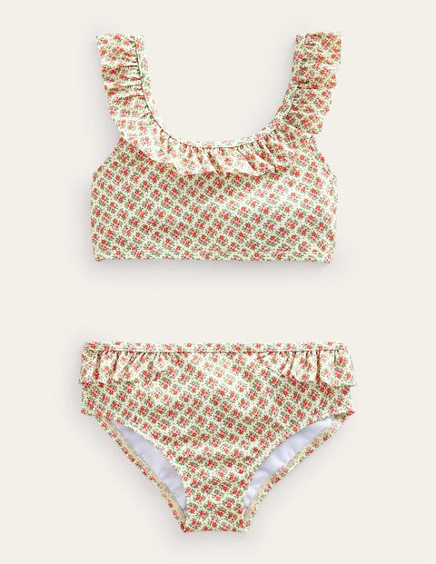 Tie Back Frilly Bikini Multi Girls Boden