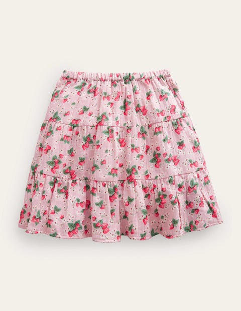 Doublecloth Midi Skirt - French Pink Strawberry | Boden UK