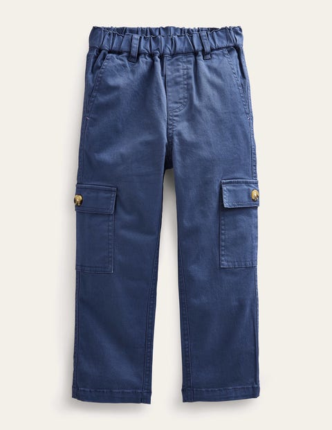 Cropped Cargo Trousers Blue Girls Boden