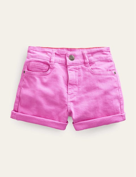 High Waisted Denim Shorts Pink Girls Boden