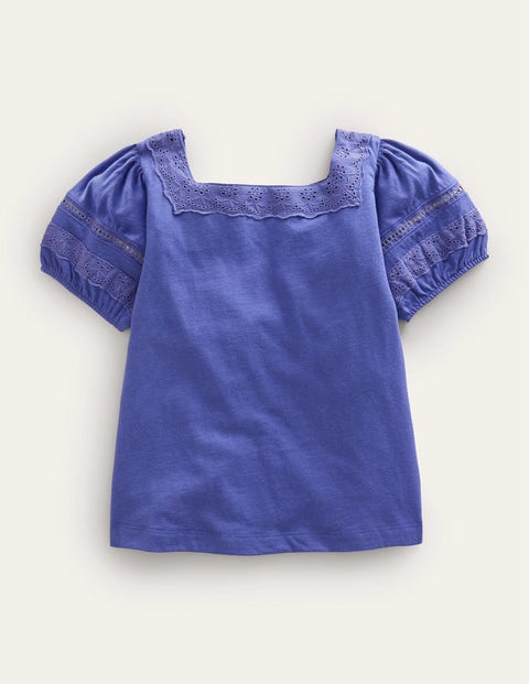 Square Neck Swing Top Blue Girls Boden