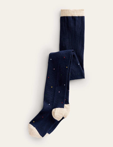 Twinkle Tights Blue Girls Boden, College Navy