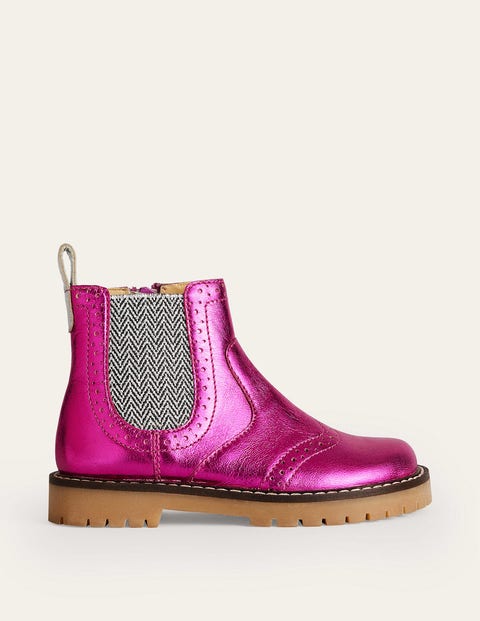 Leather Chelsea Boots Pink Girls Boden