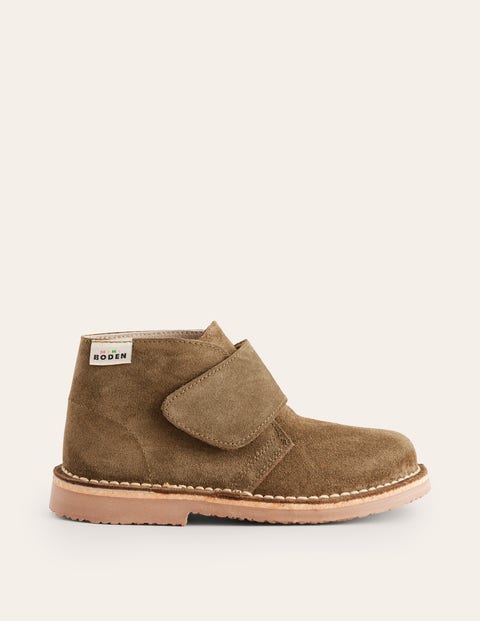 Boden Kids' Suede Desert Boot Khaki Girls