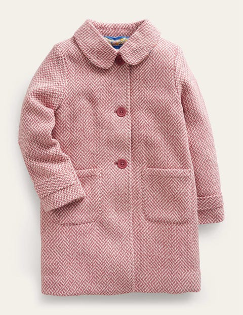 Wonderful Wool Blend Coat Pink Girls Boden