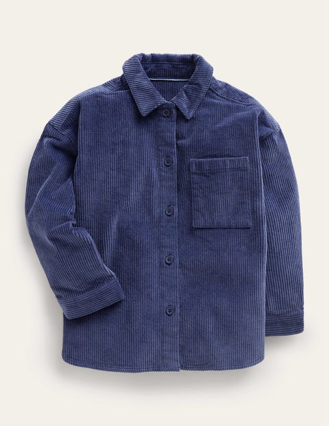 Relaxed Cord Shirt Navy Girls Boden