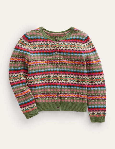 Fair Isle Cardigan Multicouloured Girls Boden