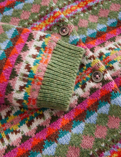 Fair Isle Cardigan - Multi Fair isle | Boden US