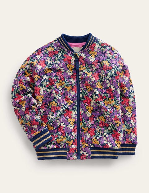 Jersey Printed Bomber Multicouloured Girls Boden