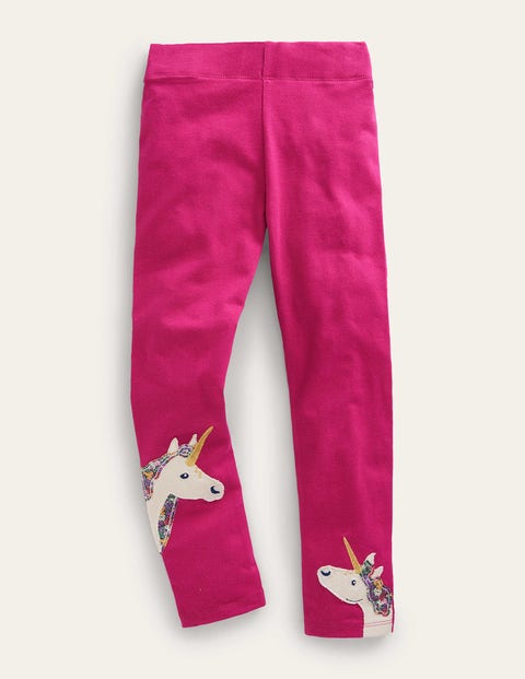 Applique Leggings Pink Girls Boden