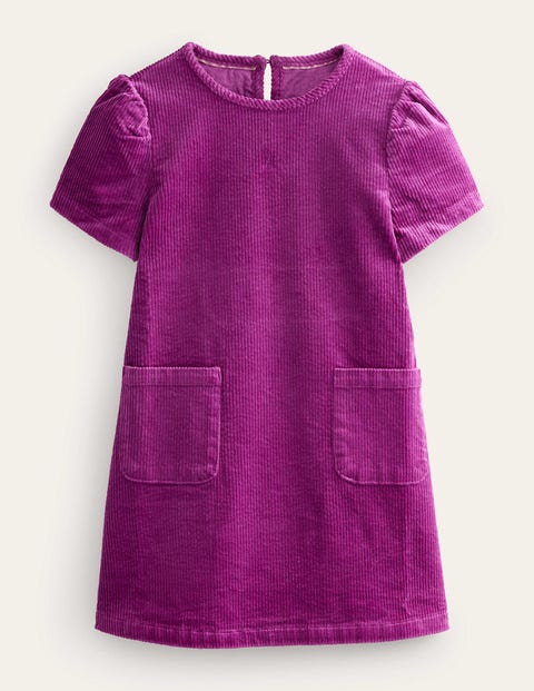 Cord Shift Dress Purple Girls Boden