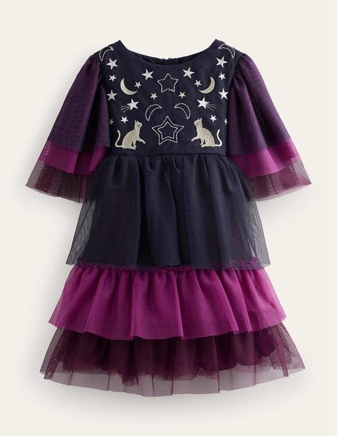 Halloween Tulle Dress Purple Girls Boden