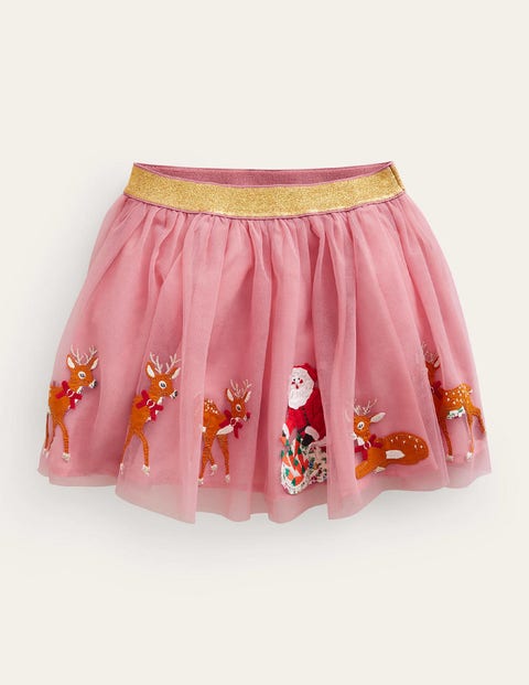 Applique Tulle Skirt Pink Girls Boden