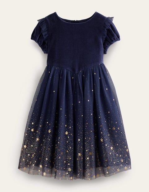 Tip Top Sky Blue Ruffled Tulle High-Low Flower Girl Dress 5658SB 6 Months / Skyblue