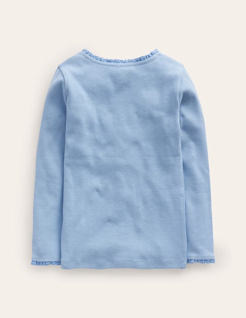 T-shirt Sonic Manches Longues Pour Garçon - Bleu, 11 Ans, 100% Coton