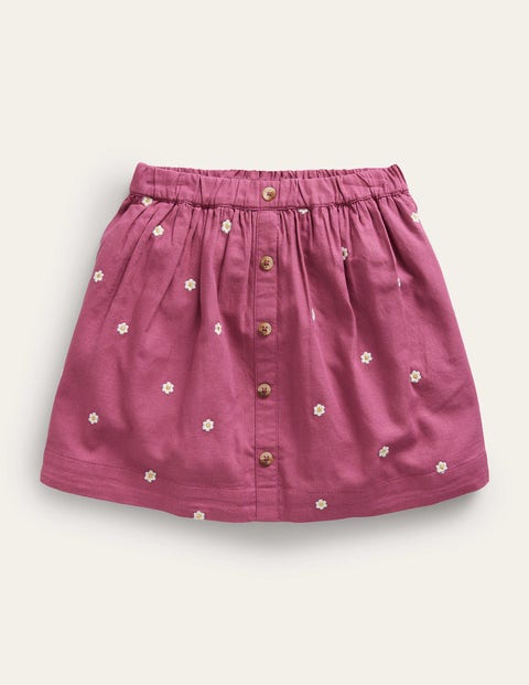 Embroidered Twirly Skirt Purple Girls Boden