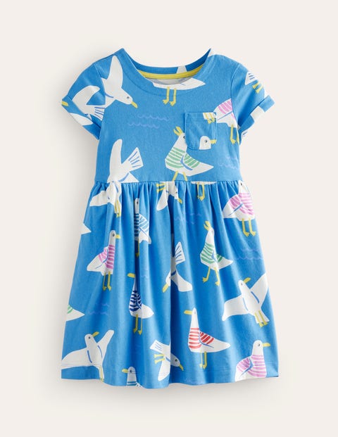 Daga - Fly To Heaven Jersey Dress - Blue