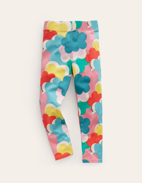 Mini Boden Kids' Fun Leggings Multi Rainbow Clouds Girls Boden