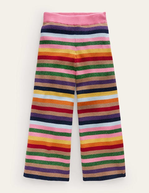 Sparkle Stripe Trousers Multi Girls Boden