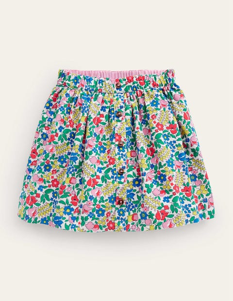 Shop Mini Boden Cord Twirly Skirt Multi Flowerbed Girls Boden