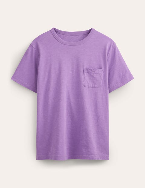 Laundered Slub T-Shirt Purple Men Boden