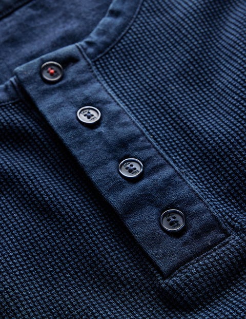 Haut Henley Essentials - 100% Coton, Manches Longues, Coupe Ajustée Pour Homme